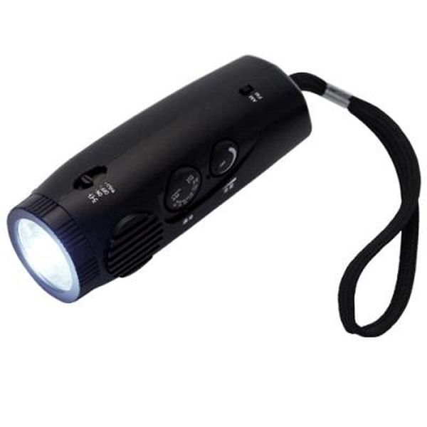 AM/FMラジオ＆LEDラジオ＆防犯サイレンの３機能が一つになったアイテム。災害時にも電波をキャッチできるワイドFMラジオ機能付きのため、防災グッズとして非常用袋の中に一つ入れておくと便利です。