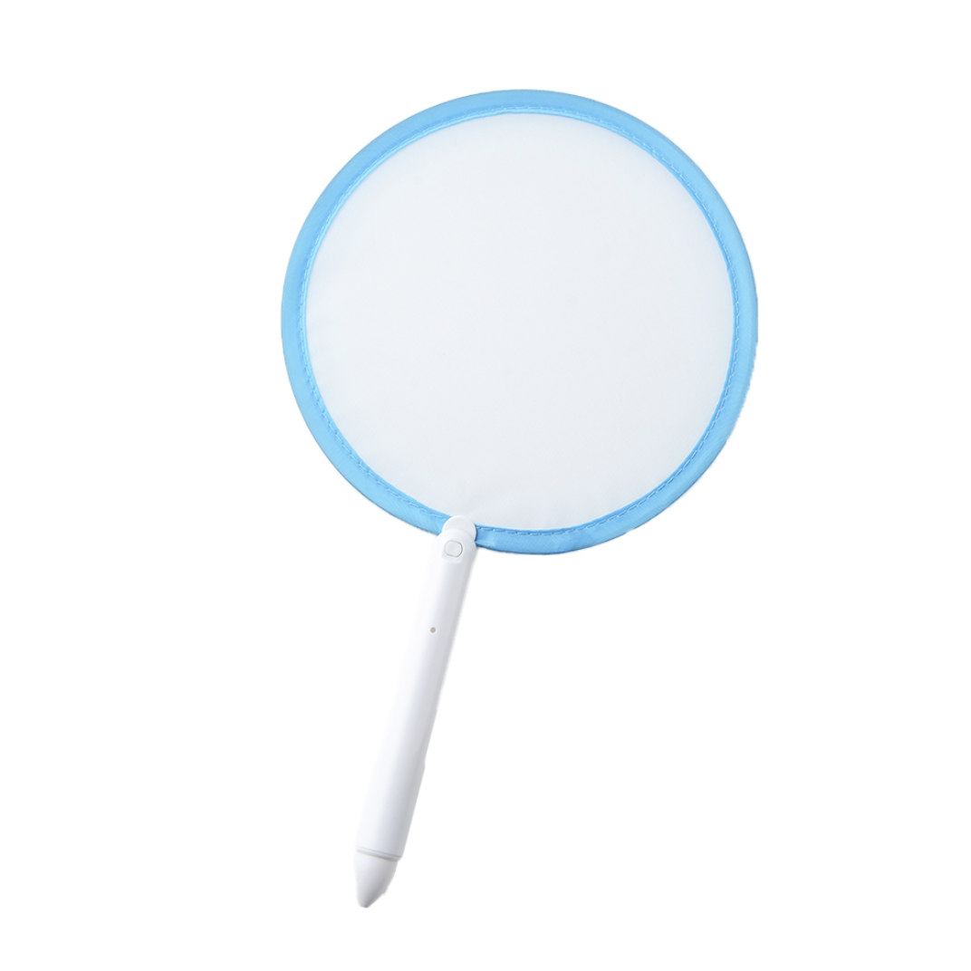 思わず目を引く個性的なデザインのファン付きボールペン。お子様向けノベルティとしても喜ばれるアイテムです。