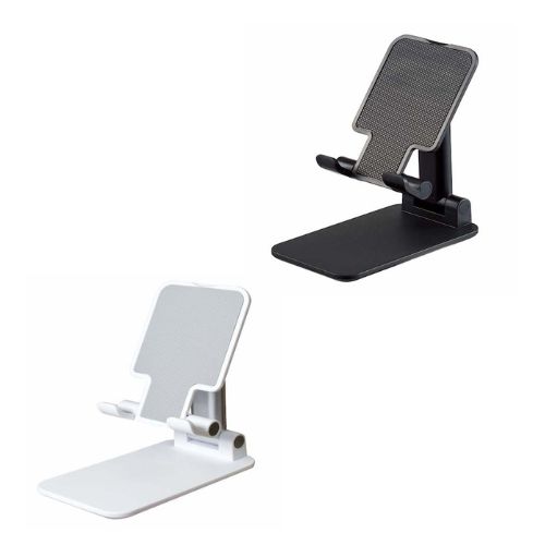 高さと角度を自由に調節できる便利なモバイルアームスタンド。USBコードを差したままでも端末を置くことができ、リモート会議等にも使いやすい仕様です。また、コンパクトにたたむことで持ち運びにも便利です。学生や社会人向けのイベントやセミナーのノベルティとしてもオススメのアイテムです。