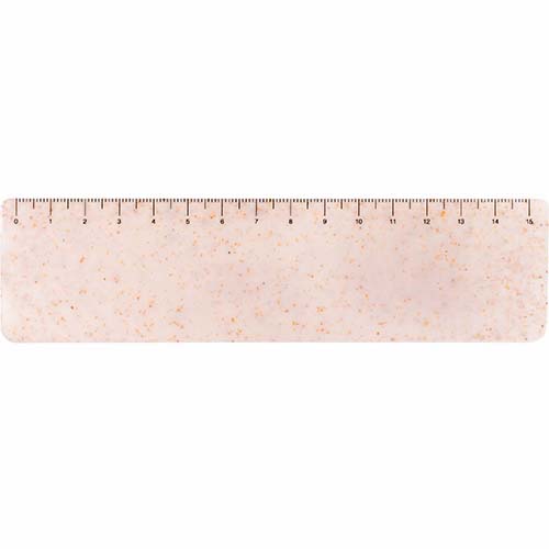 竹繊維とプラスチックを混合して作られた環境に優しいエコ定規。環境にやさしいバンブー素材を使用して作られています。バンブー素材を使用したアイテムはSDGsへの貢献にも繋がり、人気のノベルティグッズです。