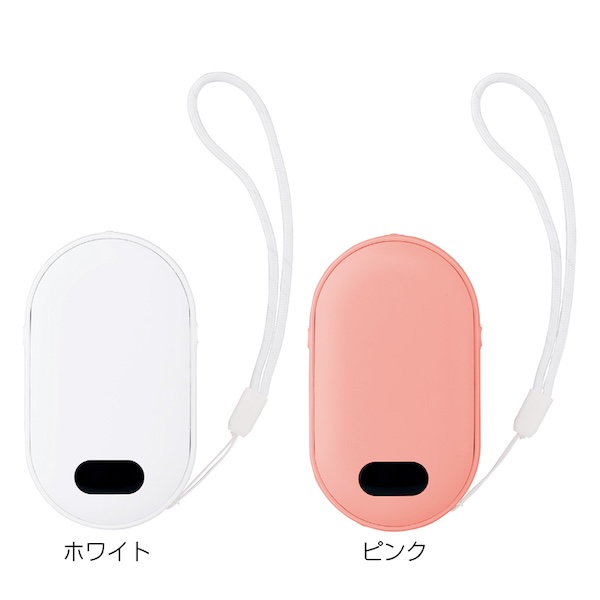 約1～1.5時間、温かさが持続するUSB充電式のエコカイロ。一目で温度が分かる液晶付きなのも嬉しいポイント。名入れが映えるシンプルなデザインも特徴です。環境への配慮がキーとなる現代、ノベルティを活用してSDGsへの貢献にも繋がりますね。