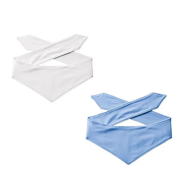 濡らさないで使用する便利な接触冷感スカーフ。スカーフ本体を濡らすタイプではないので、衣類や髪が濡れる心配もありません。イラストや写真を大きく印刷できるのでエンタメ物販グッズなどにおすすめです。