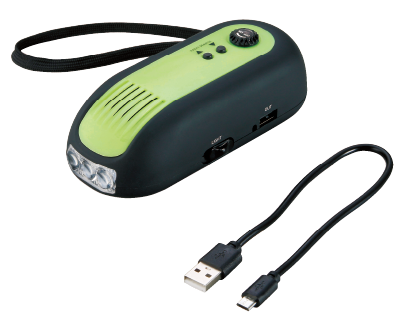 蓄光ダイナモ式充電ラジオライト