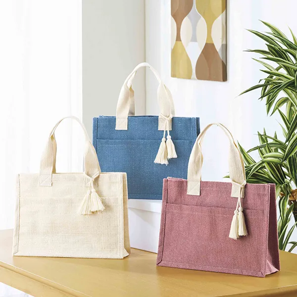 リクス／タッセルジュートバッグ