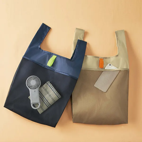 ミーロ／メッシュポケットエコバッグ