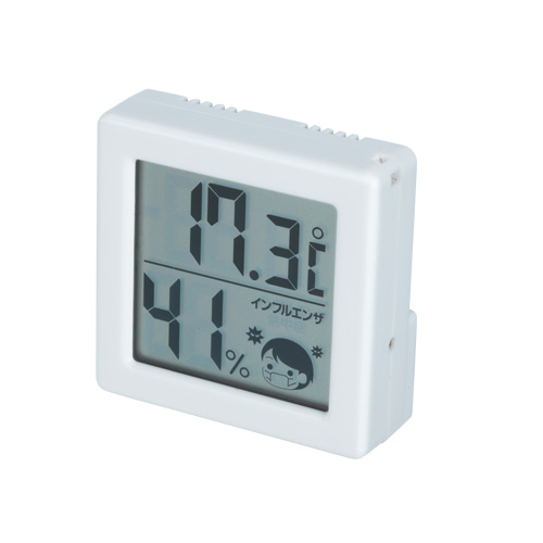 ミニデジタル温湿度計(カラー選択可)