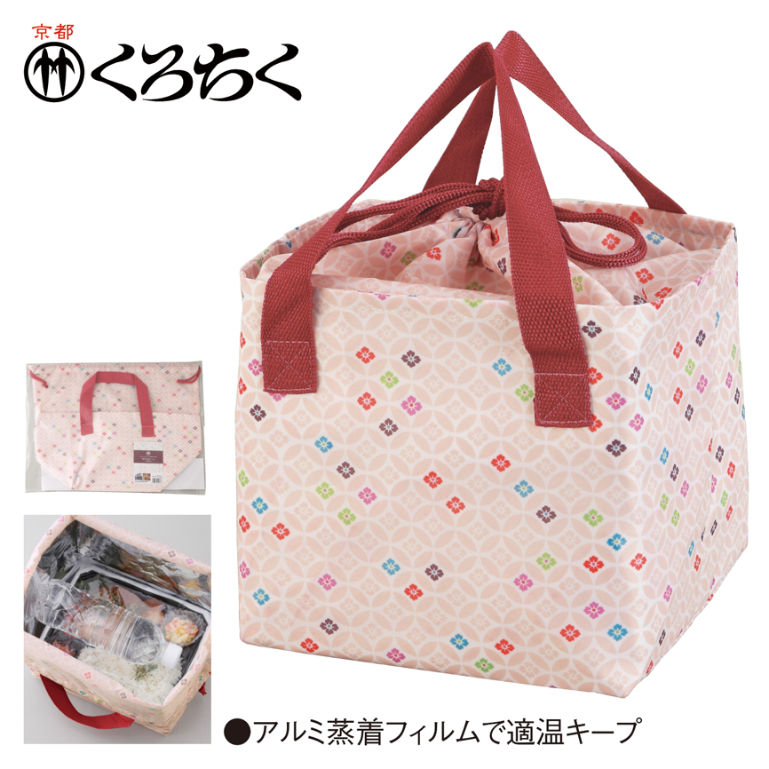 京都くろちく 保冷巾着とーと 花七宝 公式 ノベルティ オリジナル 名入れの販促グッズドットコム