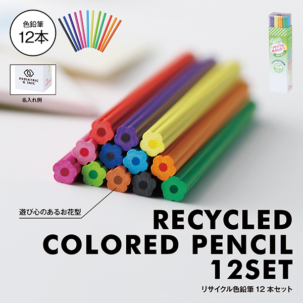 リサイクル色鉛筆12本セット