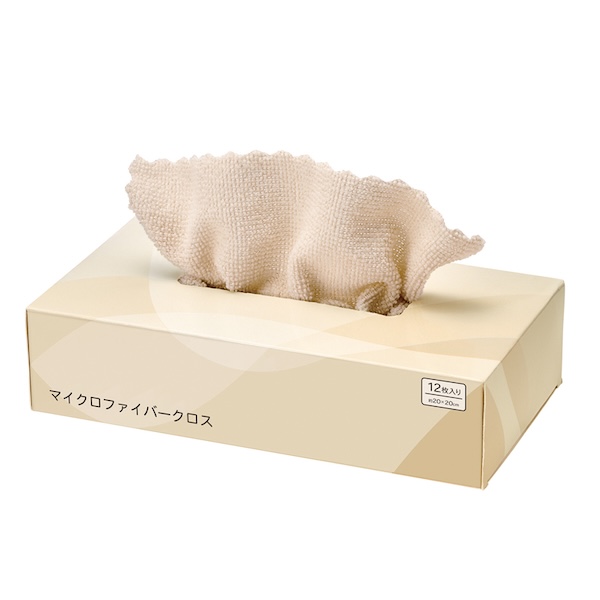ボックス入り マイクロファイバークロス12枚
