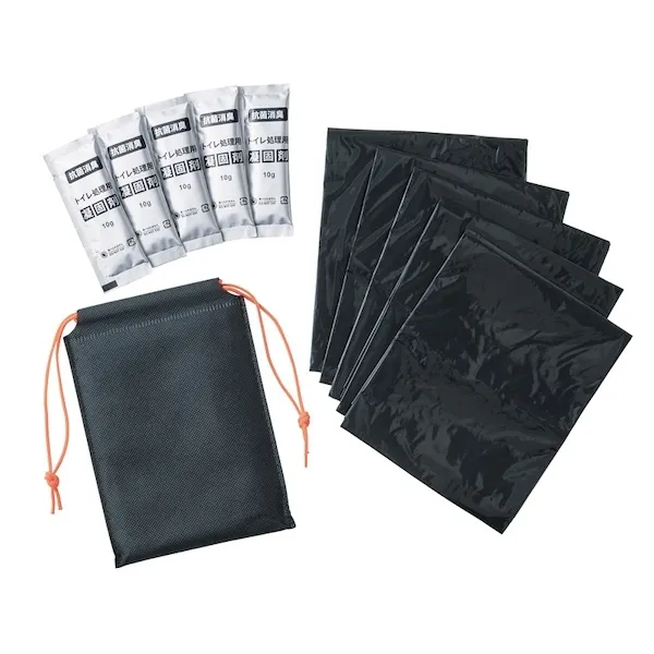 携帯トイレ５個セット（ポーチ入り）