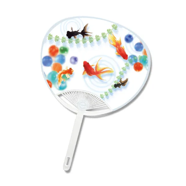 ポリうちわ（金魚）エココンパクト