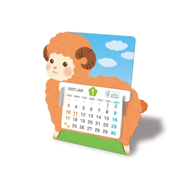 ＜卓上＞ペーパークラフトカレンダー