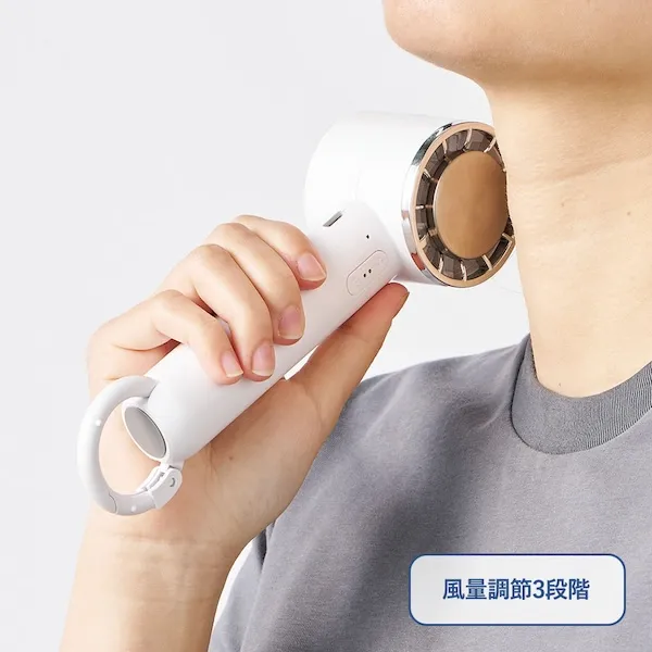 冷却プレートカラビナＵＳＢハンディファン（リン酸鉄使用）ホワイト