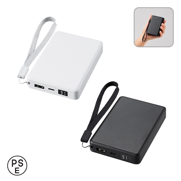 モバイルチャージャー８０００　デジタル表示付【カラー選択可】