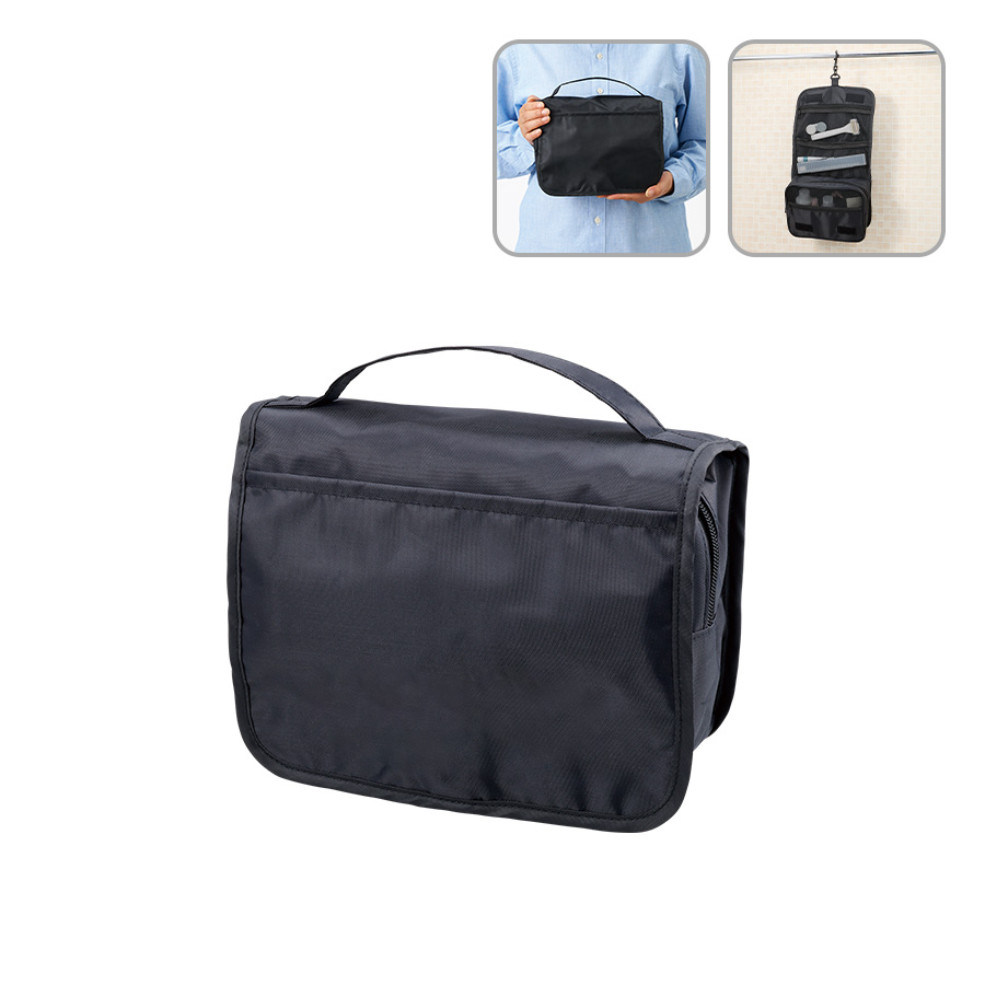 ３段式ハンギングポーチ　ブラック