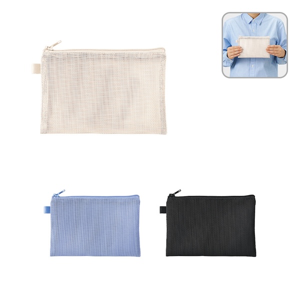 ハードメッシュフラットポーチ（Ｓ）【カラー選択可】