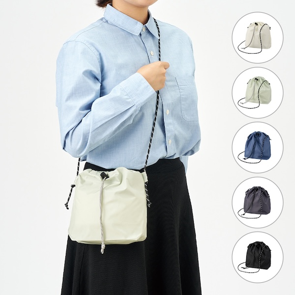 ファインライトポリ巾着ショルダー【カラー選択可】