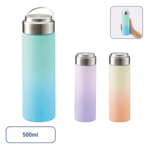 グラデーションハンドルクリアボトル５００ｍｌ【カラー選択可】