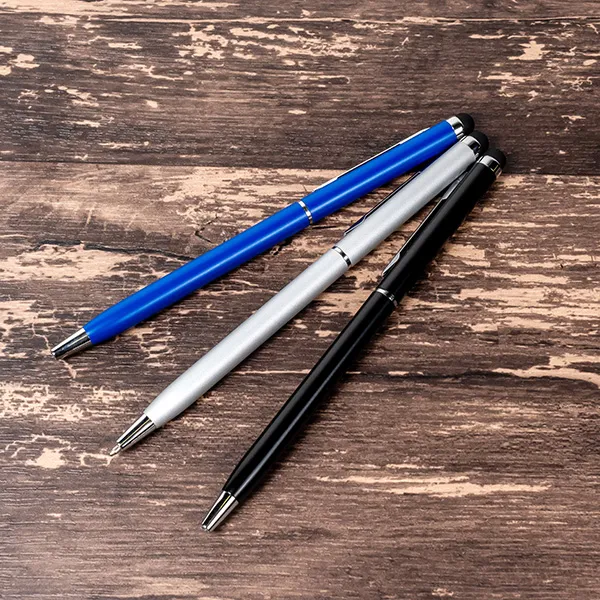 タッチペン付スリムメタルペン【カラー選択可】